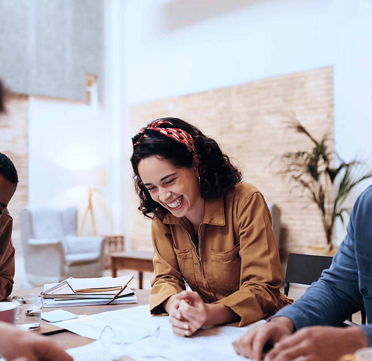 Therapists working together